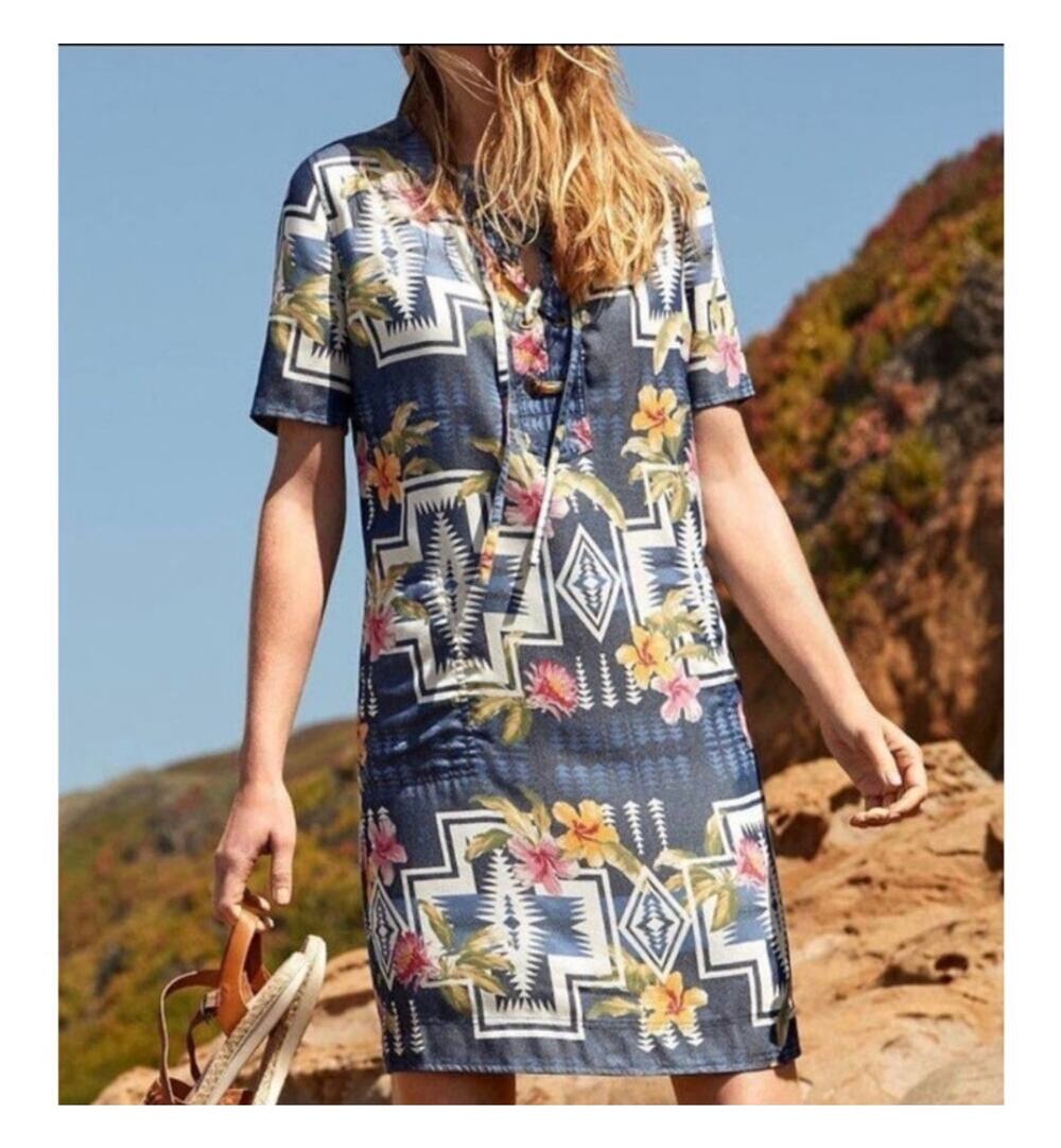 Tommy Bahama & Pendleton Aloha Harding Shift Dress Size Small
